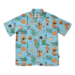 The Dudes Ανδρικό πουκάμισο European Fantasy Blue Hawaiian Shirt